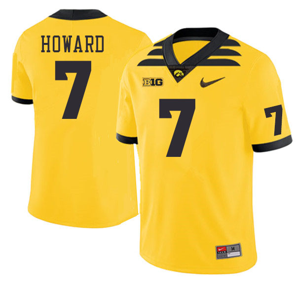 Men #7 Dayton Howard Iowa Hawkeyes College Football Jerseys Stitched-Gold